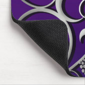 Paarse grafische producten en grafische producten  muismat (Hoek)