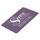 Paarse grafische typografie Sparen de Magnet van d Magneet (Linkerzijde)