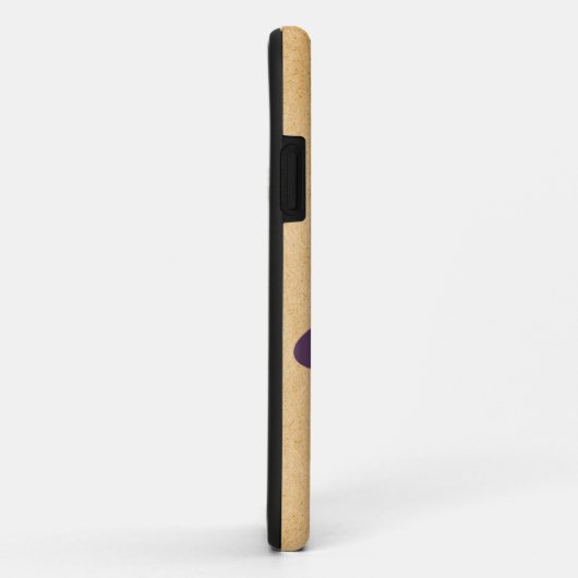 Paarse Gramophone BT iPhone 5 Hoesje (Achterkant/rechts)