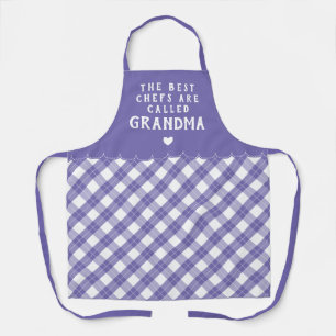 Paarse Grandma Best Chef Heart & Play Schort