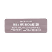 Paarse Grape Bruiloft retour adreslabels Etiket (Voorkant)