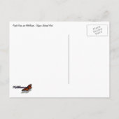 Paarse gras en wilde bloemen briefkaart (Achterkant)