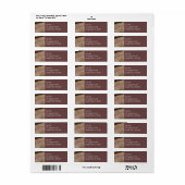 Paarse gras en wilde bloemen etiket (Full Sheet)