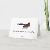 Paarse gras en wilde bloemen kaart (Achterkant)