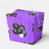 Paarse graskantines, partijforenset bedankdoosjes (Achterkant)