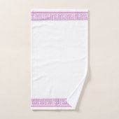 Paarse Grecian Frieze Design Bad Handdoek (Handdoek)