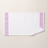 Paarse Grecian Frieze Design Bad Handdoek (Handdoek)