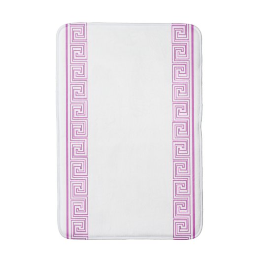 Paarse Grecian Frieze Design Badmat (Voorkant Verticaal)