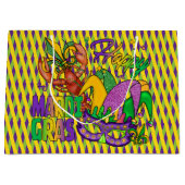 PAARSE GREEN GELLOW DIAMONDS HAPPY MARDI GRAS GROOT CADEAUZAKJE (Voorkant)