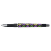 PAARSE GREEN GELLOW MARDI GRAS PATTERNEN PEN (Voorkant)