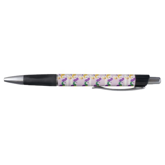 PAARSE GREEN GELLOW MARDI GRAS PATTERNEN PEN (Bodem)