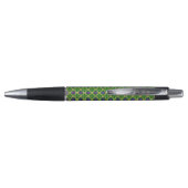 PAARSE GREEN GELLOW MARDI GRAS PATTERNEN PEN (Achterkant)
