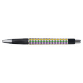 PAARSE GREEN GELLOW MARDI GRAS PATTERNEN PEN (Voorkant)