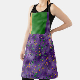 PAARSE GREEN GELLOW MARDI GRAS POLKA DOTS SCHORT