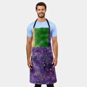 PAARSE GREEN GELLOW MARDI GRAS POLKA DOTS SCHORT (Gedragen)