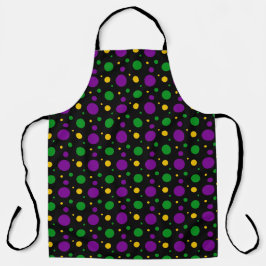 PAARSE GREEN GELLOW MARDI GRAS POLKA DOTS SCHORT