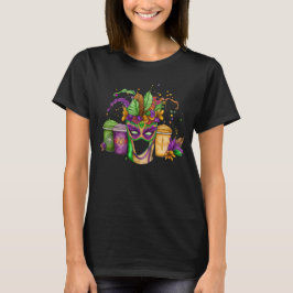 PAARSE GREEN GOLD MARDI GRAS BEVERAGES T-SHIRT