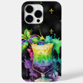 PAARSE GREEN GOLD MARDI GRAS FESTIVE BEVERAGES Case-Mate iPhone CASE (Achterkant)