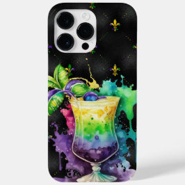 PAARSE GREEN GOLD MARDI GRAS FESTIVE BEVERAGES Case-Mate iPhone 14 PRO MAX HOESJE