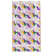 PAARSE GREEN GOLD MARDI GRAS JESTERS PETTEN KLEIN CADEAUZAKJE (Achterkant)