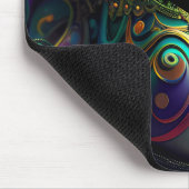 PAARSE GREEN GOLD MARDI GRAS MASK & FEATHERS MUISMAT (Hoek)