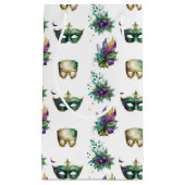 PAARSE GREEN GOLD MARDI GRAS MASKS FEATHES KLEIN CADEAUZAKJE (Voorkant)