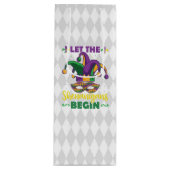 PAARSE GREEN GOLD MARDI GRAS SHENANIGANANANANS WIJN CADEAUTAS (Voorkant)