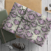Paarse GreenChristmas Pattern # 30 ID1009 Cadeaupapier