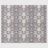 Paarse GreenChristmas Pattern # 30 ID1009 Cadeaupapier (Vlak)