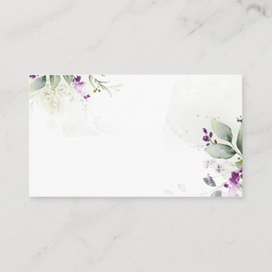 Paarse Greenery Registry Enclosure Kaart (Achterkant)