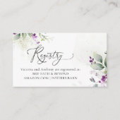Paarse Greenery Registry Enclosure Kaart (Voorkant)