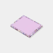 Paarse grens post-it® notes (Schuin)