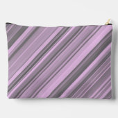 Paarse Grey Stripes Accessoirezak Etui (Achterkant)