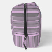 Paarse Grey Stripes Toilettas Toilettasje (Rechts)