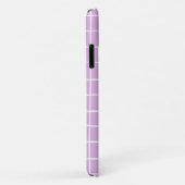 Paarse Grid Hoortelefoonhoes Case-Mate iPhone Case (Achterkant/rechts)