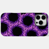 Paarse Gridlock Case-Mate iPhone Case (Achterkant (horizontaal))