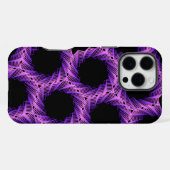 Paarse Gridlock iPhone Hoesje (Achterkant horizontaal)