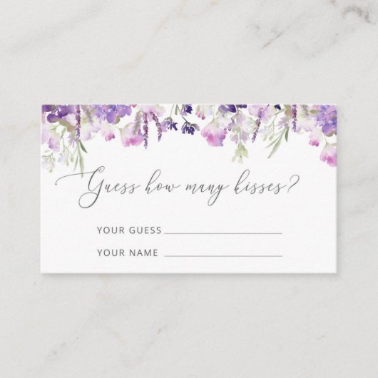 Paarse griep raadt hoeveel kussen er in het spel z informatiekaartje (Voorkant)