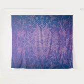 Paarse Griezeldonker Halloween Huis Foto Achtergro Wandkleed (Voorkant (horizontaal))