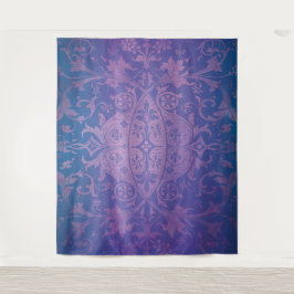 Paarse Griezelfeest Halloween Huis Foto Achtergron Wandkleed