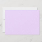 Paarse Grijs Bloemen Winter ONEderland Foto Kaart (Achterkant)