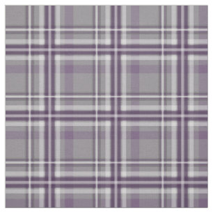 paarse grijs-witte plaid stof