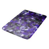 Paarse, Grijs, Zwart en Blauw Abstract Badmat (Gekanteld)