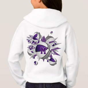 paarse grijze basketballen en sterren van het meis