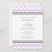 Paarse grijze foto 16e verjaardag kaart (Achterkant)