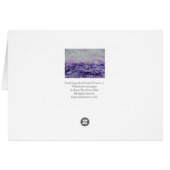 Paarse grijze impressionistische Waterverf Landsch (Achterkant Horizontaal)