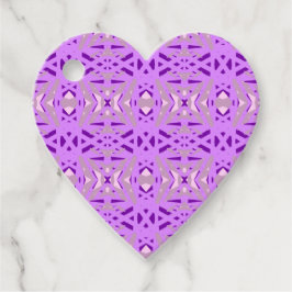 Paarse grijze kunst Deco Valentijn Verloving Fun L Bedankjes Labels