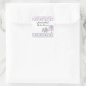 Paarse & Grijze Olifant Stickers (Tas)