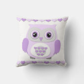 Paarse grijze oraal Sierkussen (Achterkant)