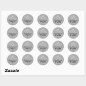 Paarse & Grijze Ring Design Bachelorette Sticker (Vel)